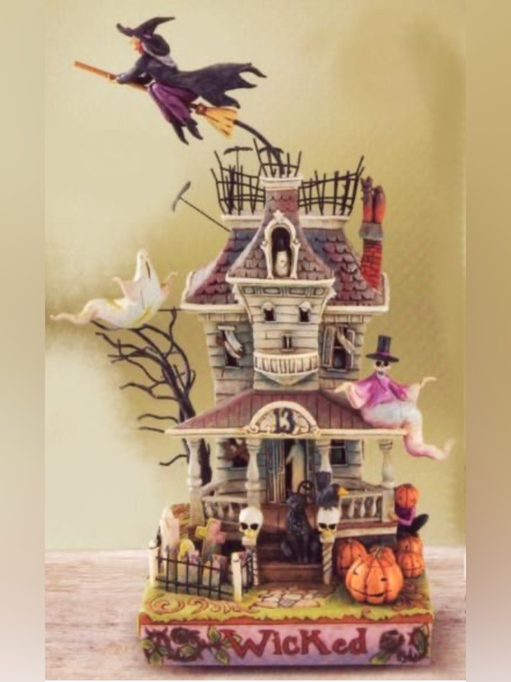 Jim Shore Wicked Halloween Haunted House Figurine